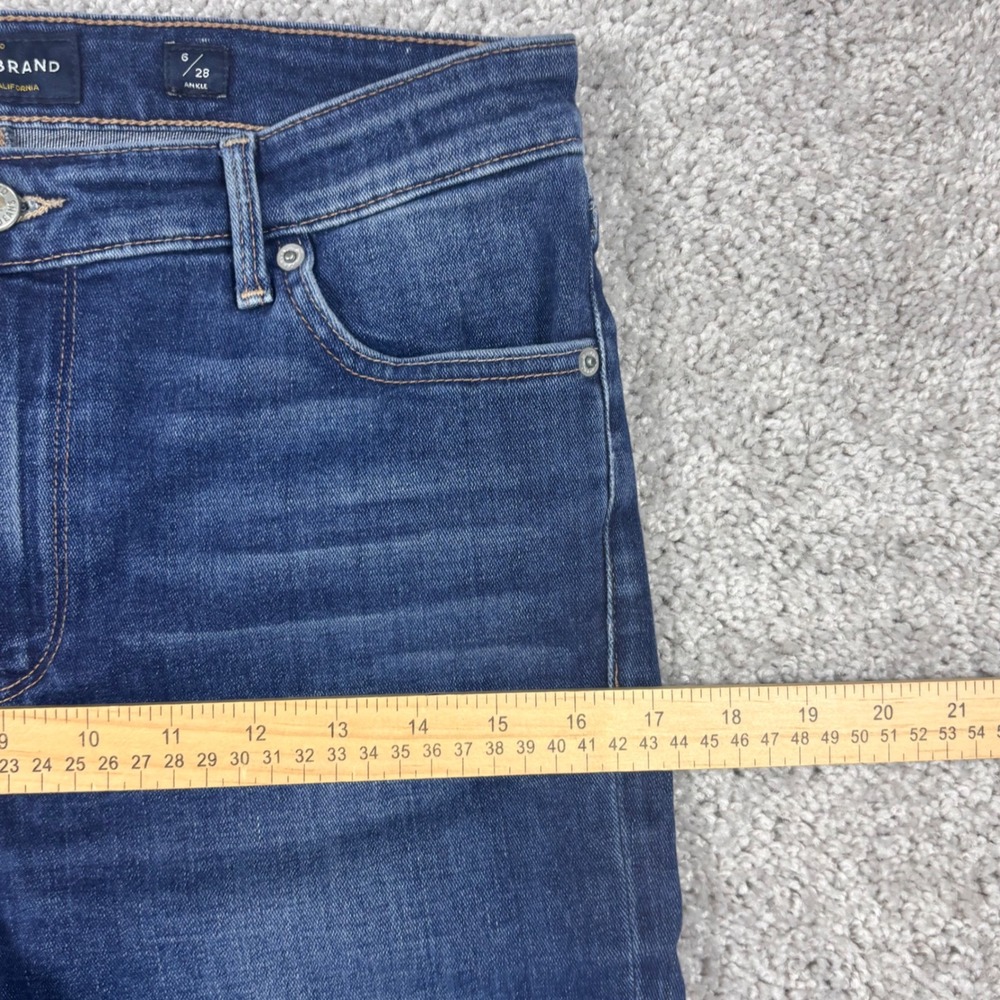 Lucky Brand Bridgette Skinny Jeans Womens 6/28 Dark Wash Candiani Denim Ankle - Picture 13 of 16